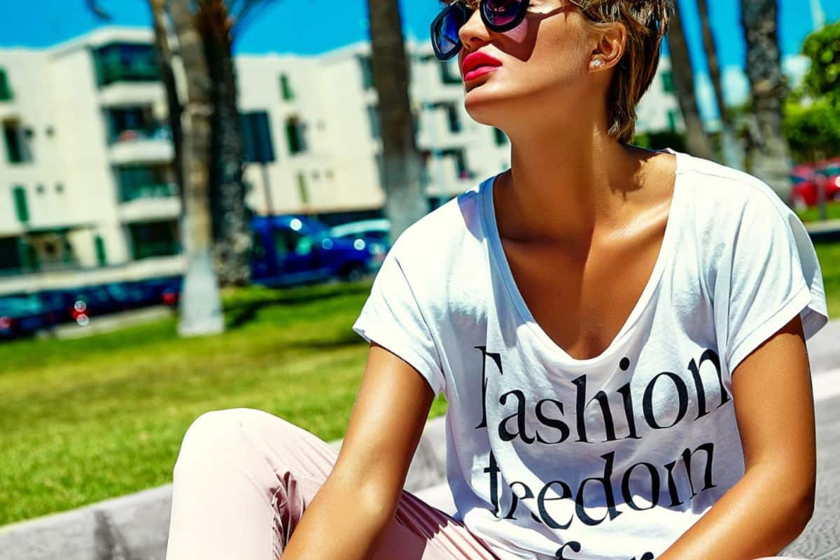 Femme parc t-shirt fashion