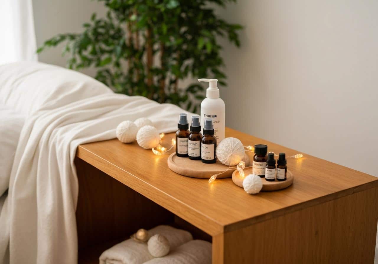 Cabine de soin en institut beauté, ambiance apaisante